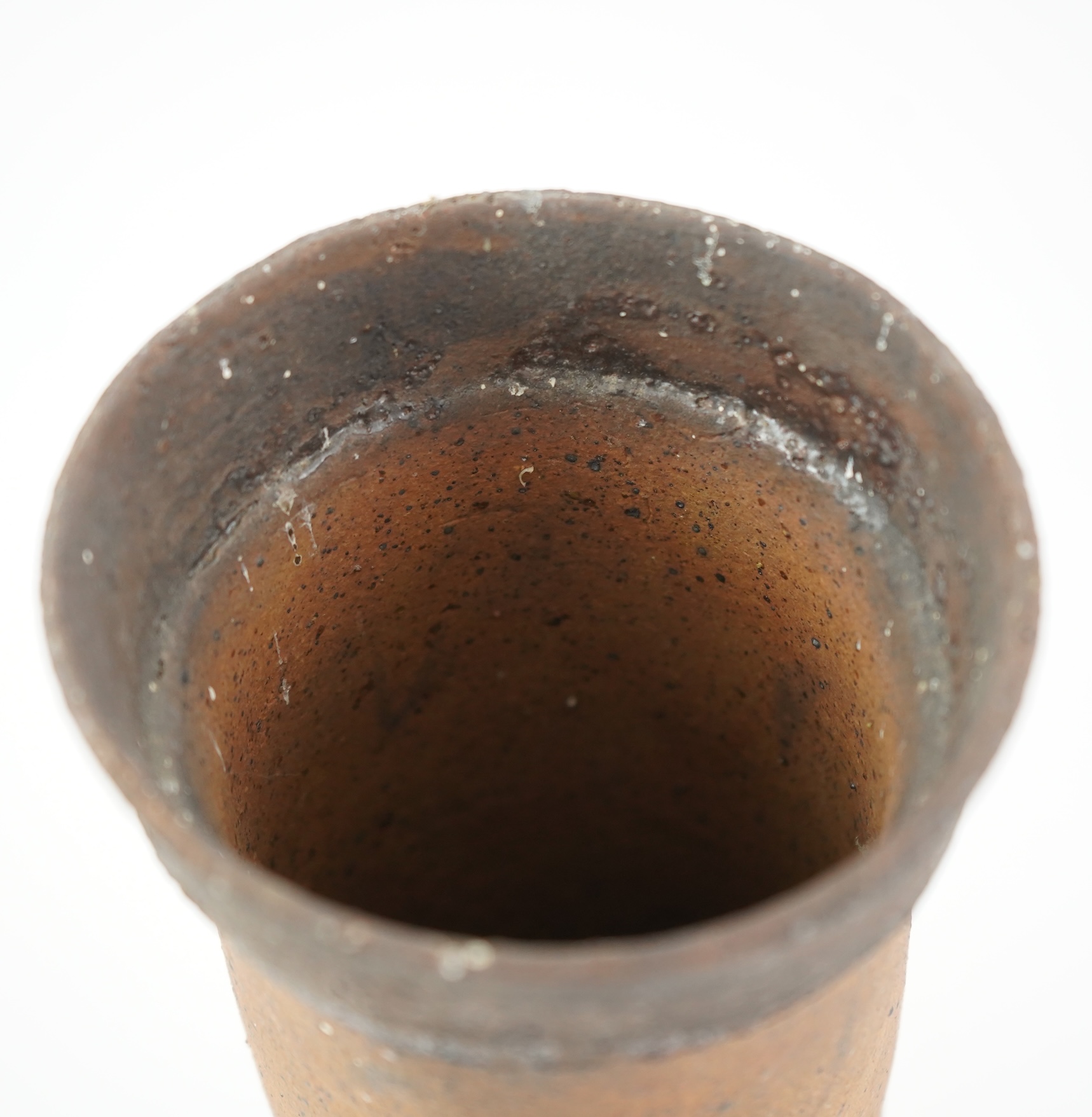 Robin Welch (1936-2019): A stoneware 'Chimney Pot' vase
